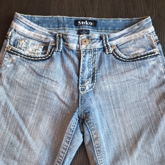 Suko Jeans Capris Size 8 - Picture 3 of 3